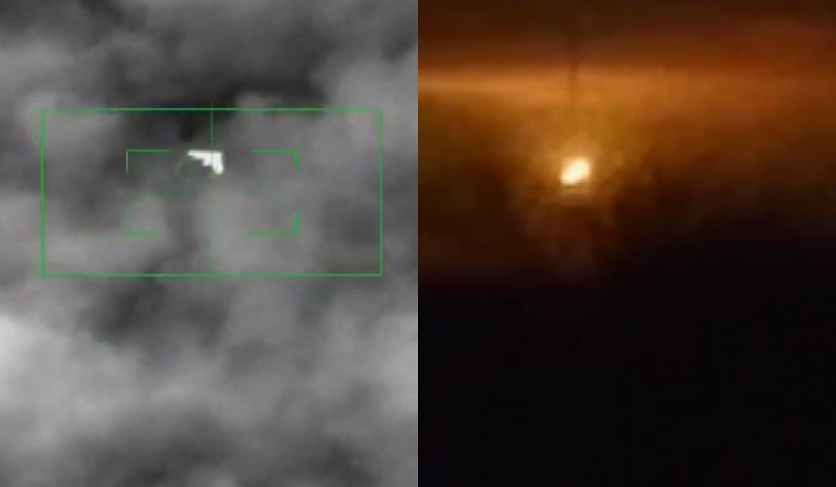 Боевая работа сил ПВО ночью 24 февраля попала на видео