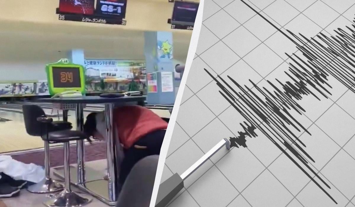 В Японии произошло сразу два сильных землетрясения, есть угроза цунами (видео)