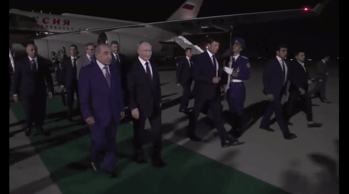После КНДР и Вьетнама: Путин прилетел с визитом в Азербайджан (видео)
