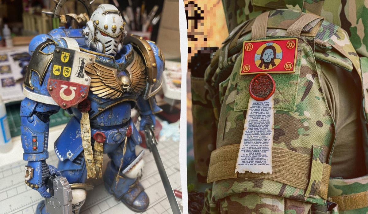 В РФ освятили “обереги” для солдат в виде печатей из Warhammer