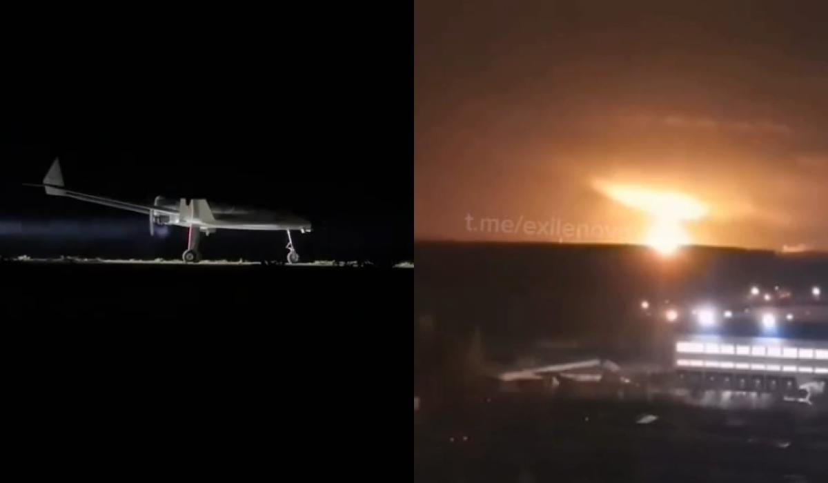 В России дроны атаковали один из крупнейших заводов по производству боеприпасов (видео)