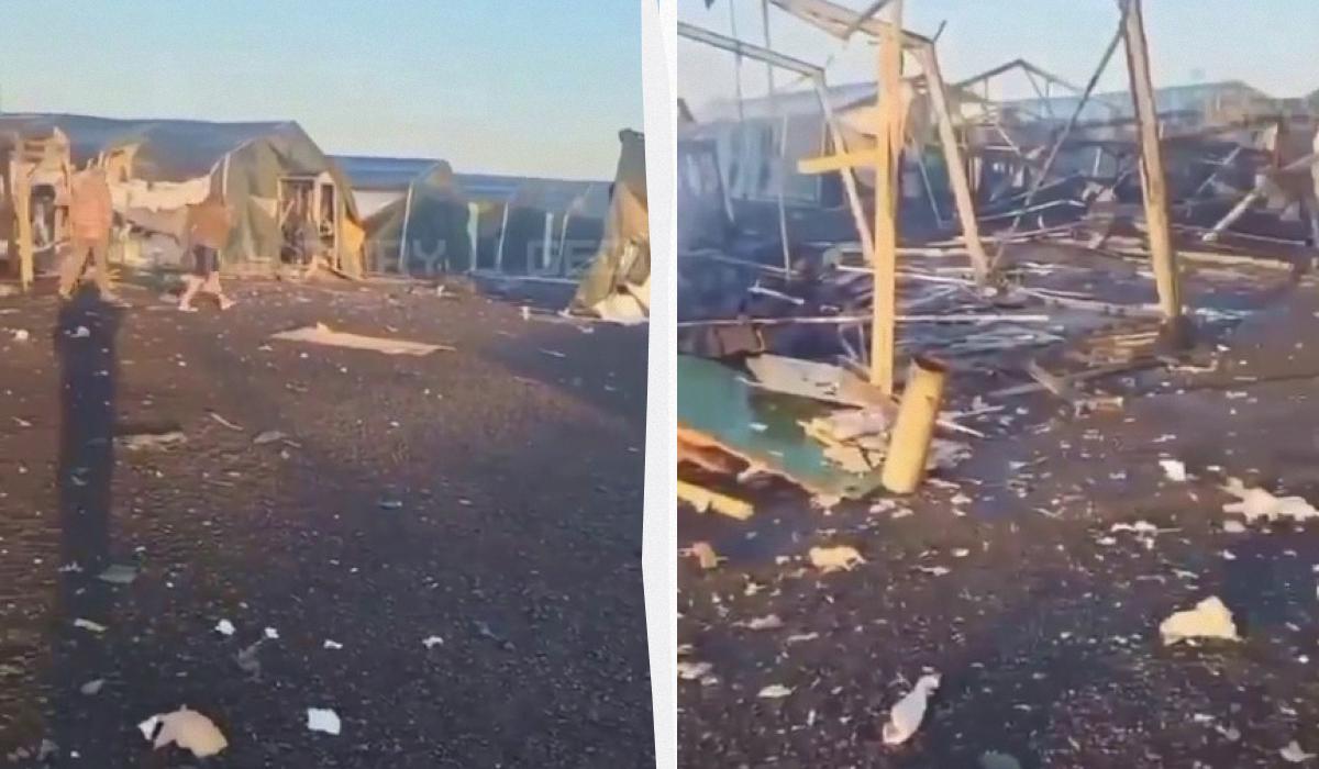 Российский военный полигон под Ростовом попал под атаку дронов (видео)