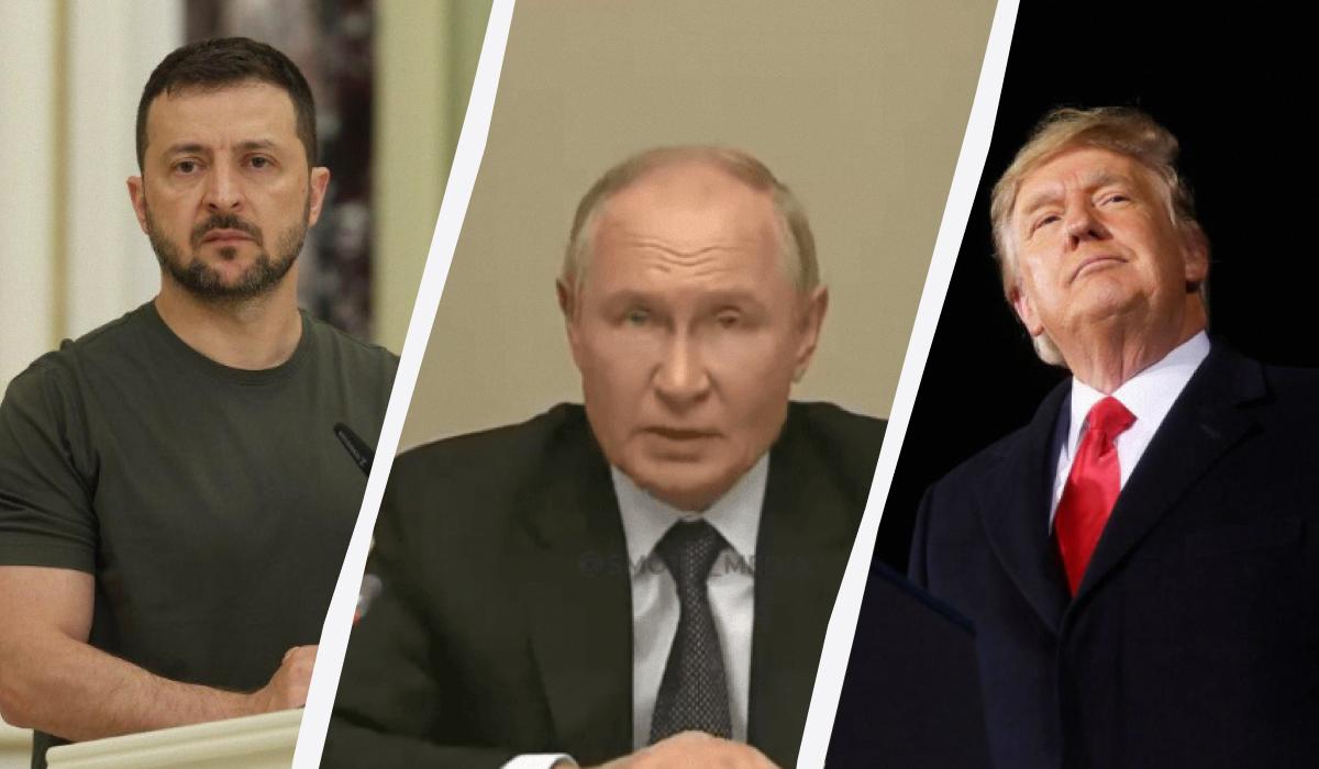 Зеленский назвал условие для переговоров с Путиным и Трампом