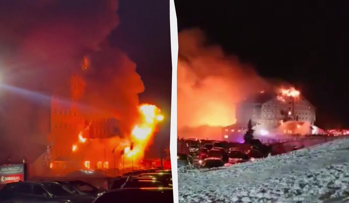 В отеле на турецком горнолыжном курорте возник серьезный пожар: уже 76 погибших (видео)