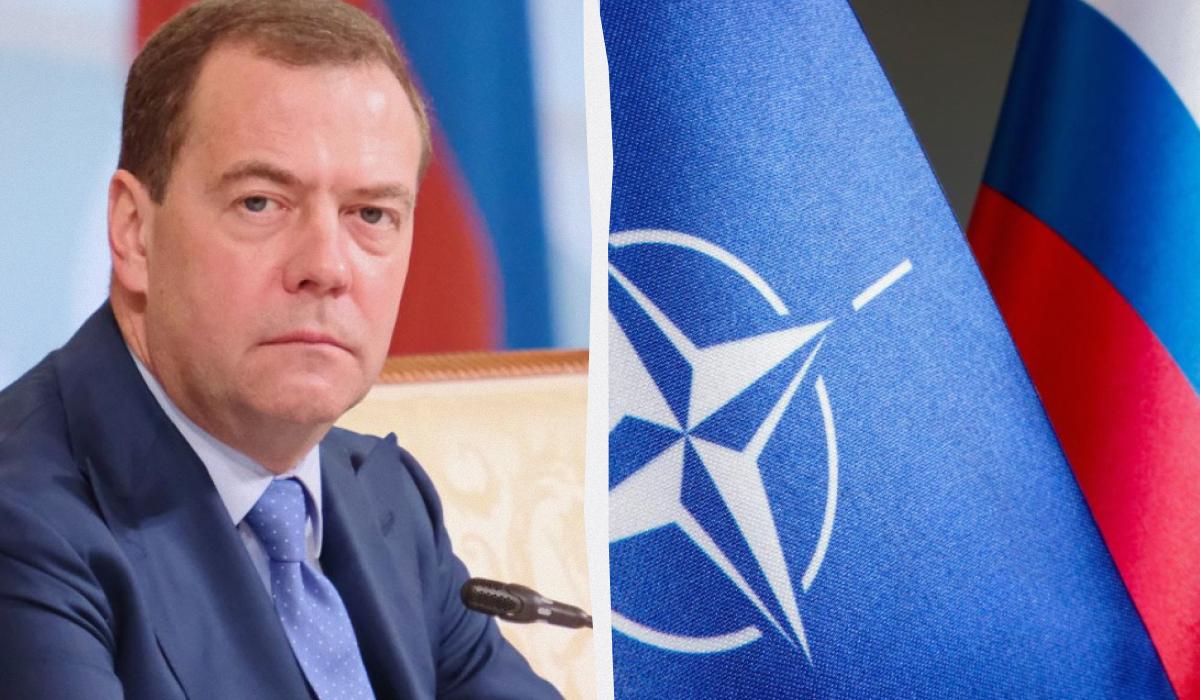 Медведев пригрозил войной Макрону и Стармеру