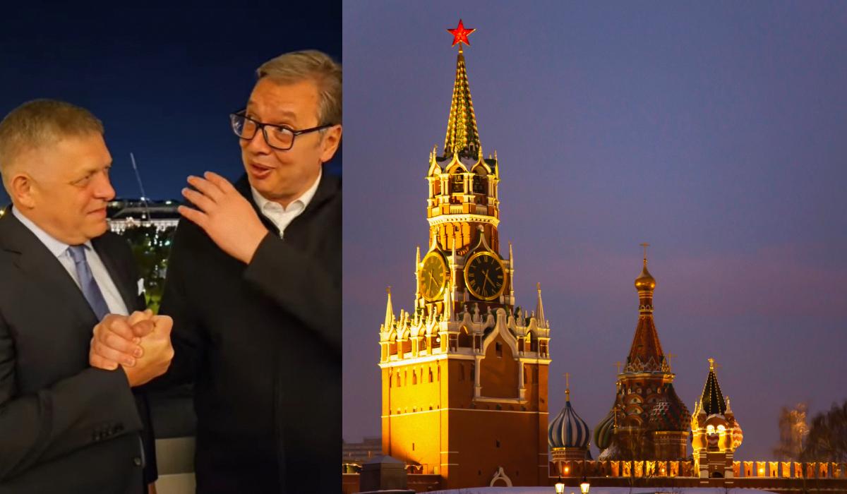 “Братья навсегда”: Вучич и Фицо встретились в Москве (видео)