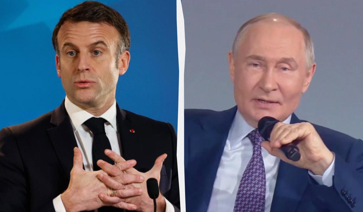 Макрон отреагировал на идею Путина о прямых переговорах с Украиной