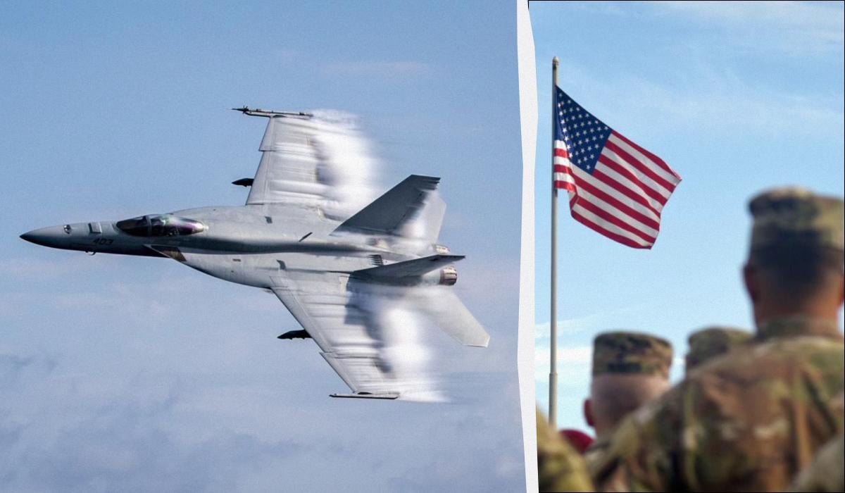 США показали истребитель F/A-18 с новой ракетой класса “воздух-воздух” большой дальности