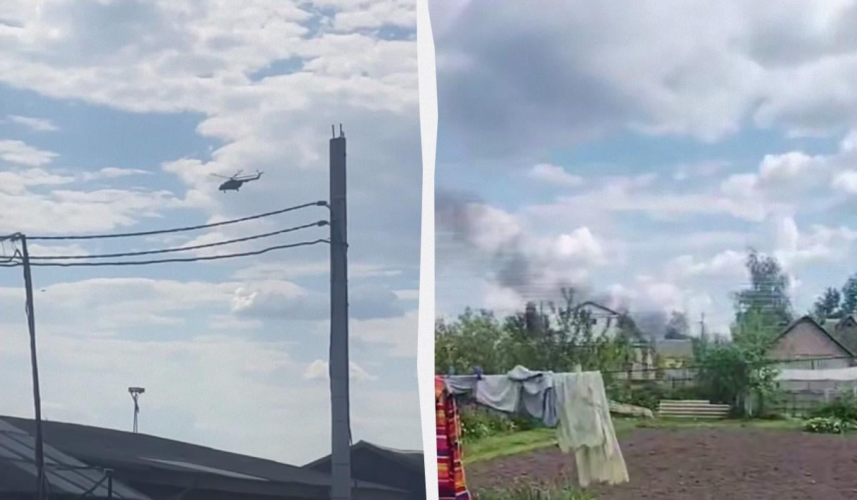 В России разбился Ми-8 с боеприпасами, – сеть (видео)