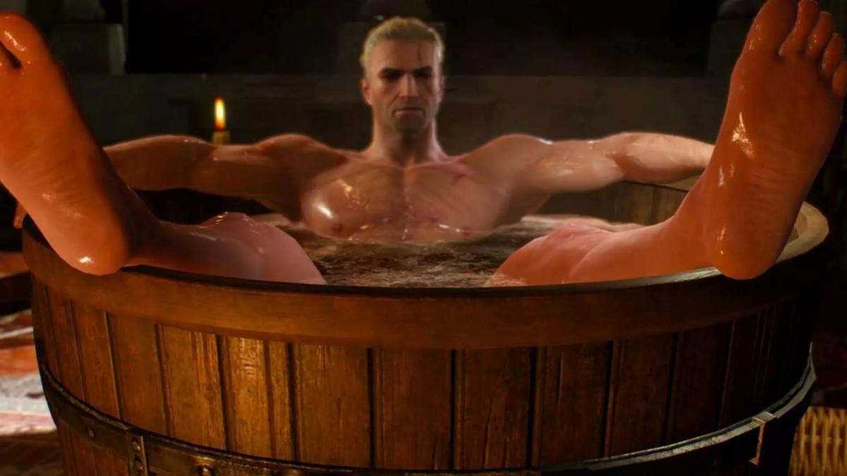 CDPR рассказали, что сцена с Геральтом в ванной была предметом самых долгих споров в компании