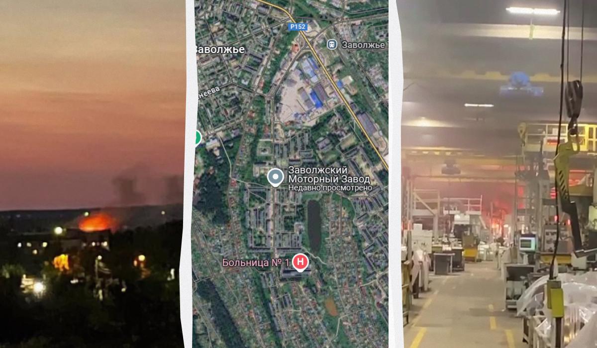 На моторном заводе в России взорвалась фура, – сеть (фото)