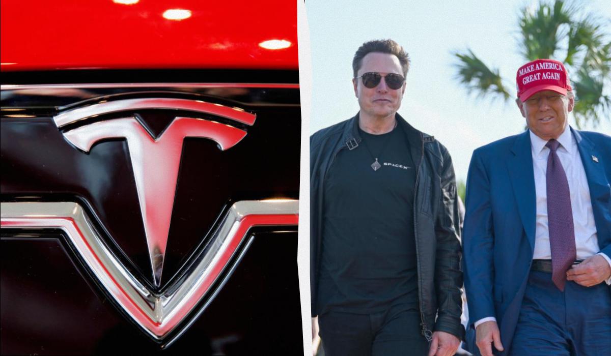Акции Tesla рухнули из-за перепалки Маска с Трампом