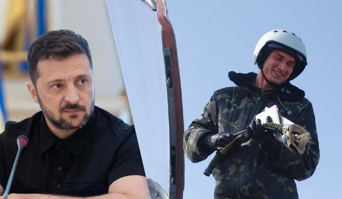 Зеленский присвоил звание Героя Украины погибшему пилоту Устименко