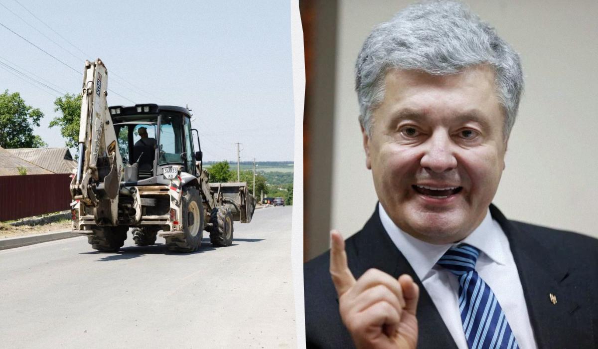 Порошенко похвастался ремонтом дороги за бюджетные средства, которую разрушили фуры его же завода, – эксперт