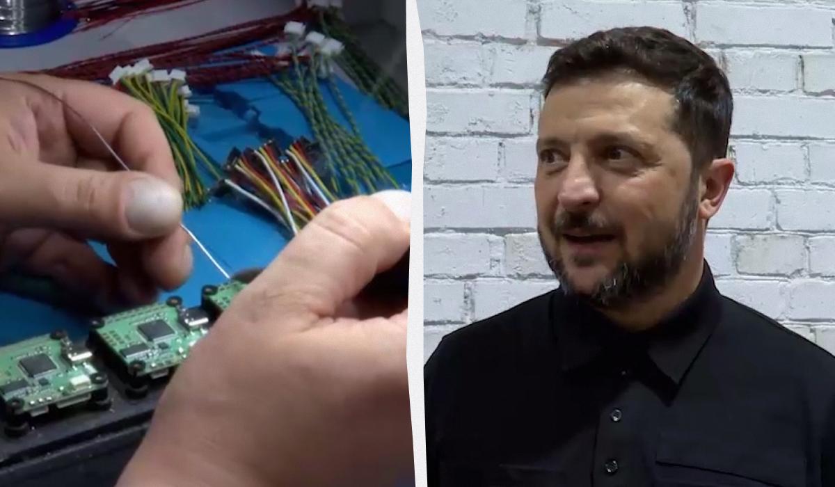 Зеленский показал масштабное производство дронов-перехватчиков (видео)