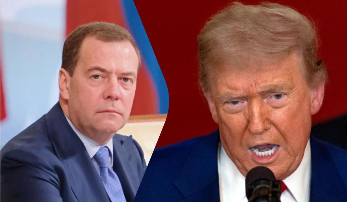 Пусть следит за своими словами: Трамп вмешался в скандал с Медведевым