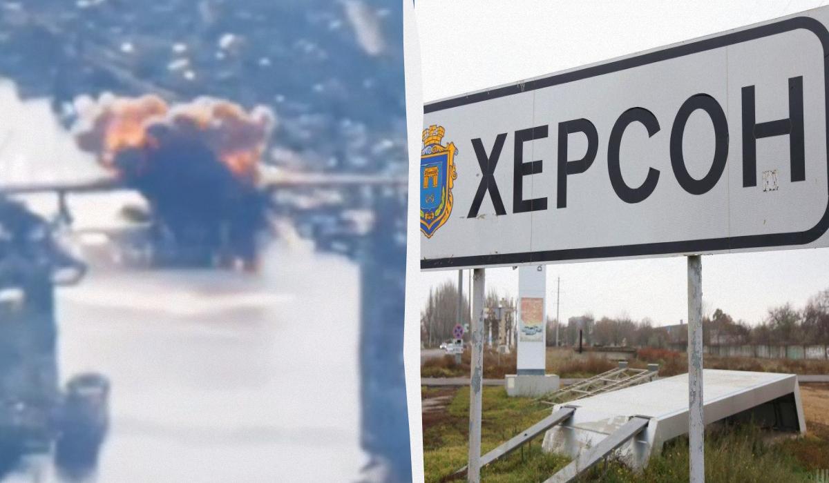Россияне разбомбили стратегически важный мост в Херсоне, – ОВА (видео)