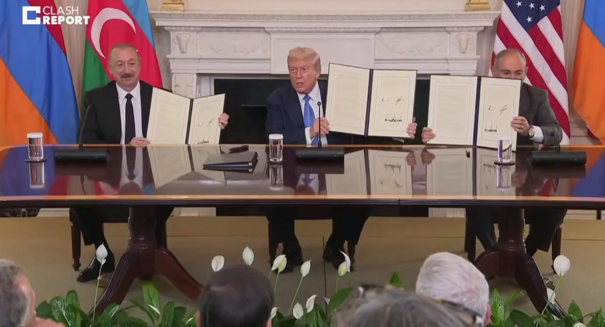 Трамп, Алиев, Пашинян подписали соглашение о прекращении боевых действий