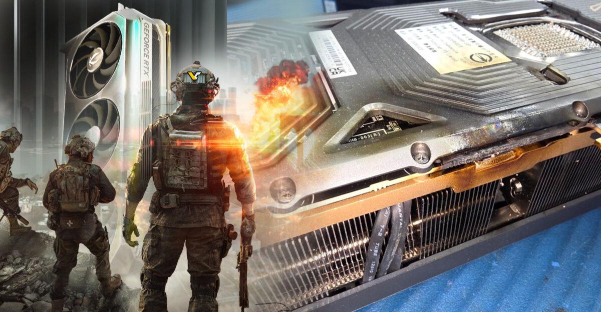 Самая мощная и дорогая видеокарта Nvidia загорелась прямо во время игры (фото)