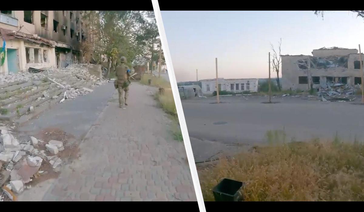 Ситуация напряженная: военные показали видео из центра Купянска