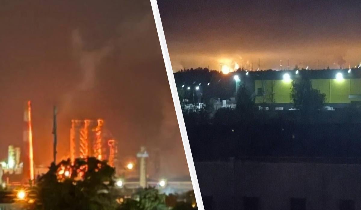 Дроны разнесли один из крупнейших нефтеперерабатывающий заводов России (видео)