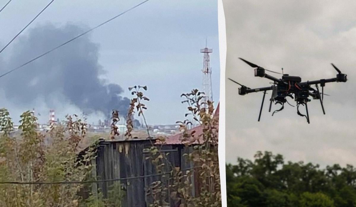 Дроны поразили российский НПЗ в 1400 километрах от границы с Украиной, – источники