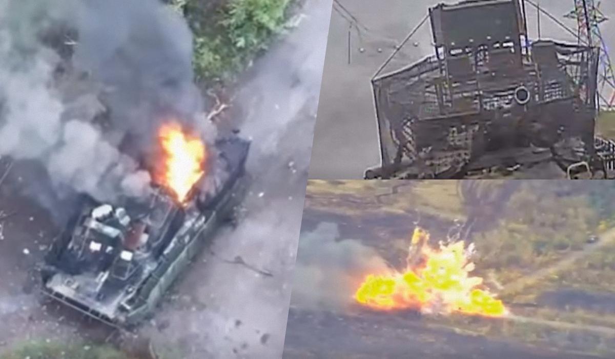 Россияне пустили танки на штурм села: в “Азове” показали, как превратили их в металлолом