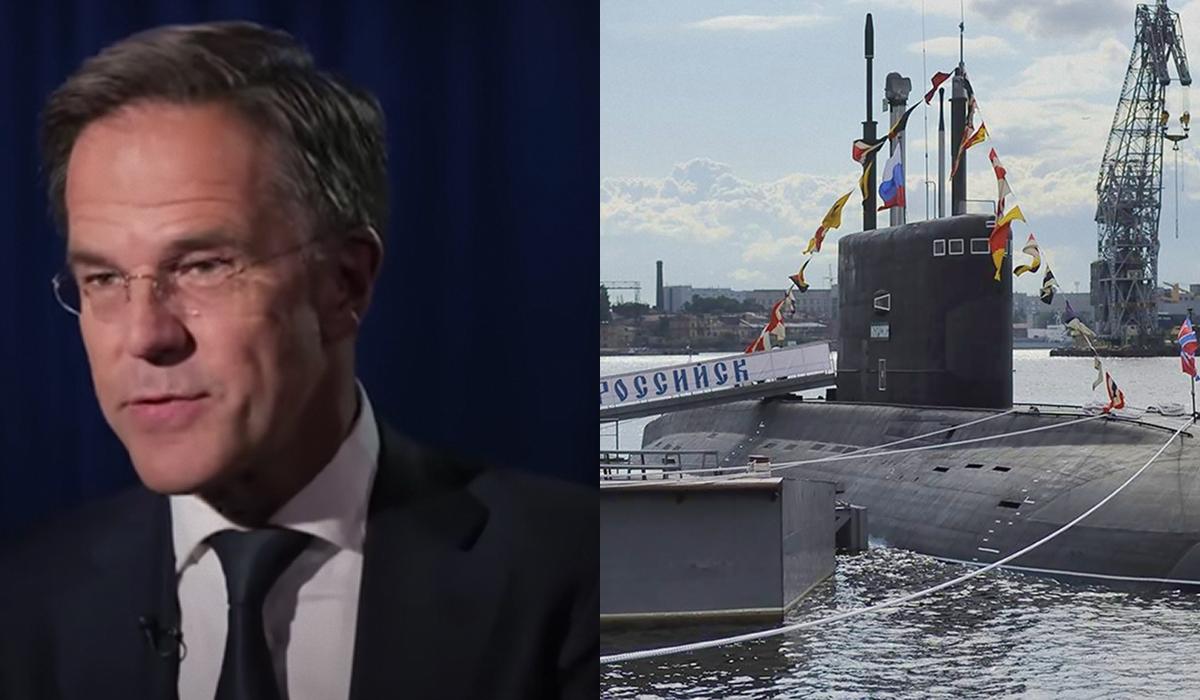 “Охотится на механика”: Рютте высмеял подводную лодку России, которая сломалась вблизи Франции