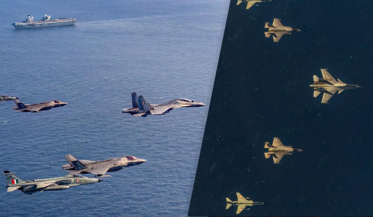 Британские F-35 отражали учебную атаку индийских истребителей на авианосец