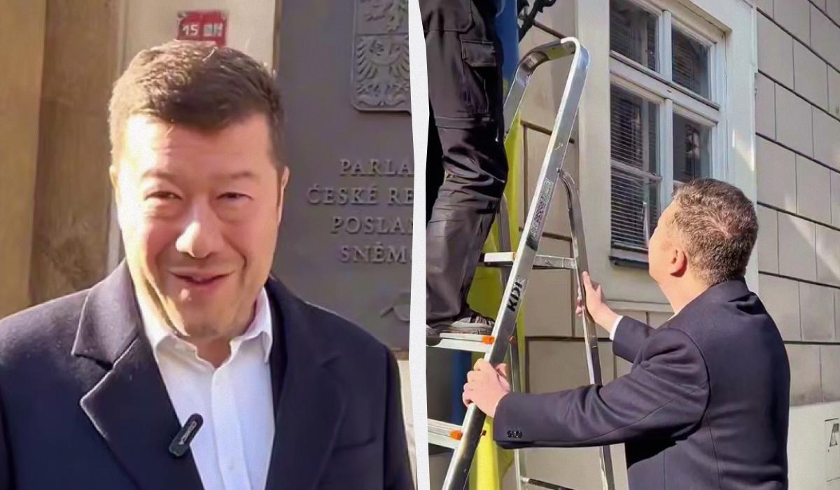 Новый спикер чешского парламента отличился скандальной выходкой относительно украинского флага (видео)