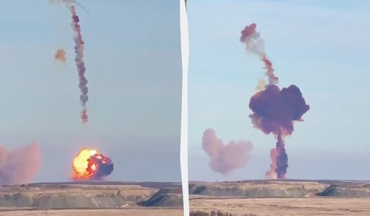 Тестовый пуск ядерной ракеты “Сармат” в РФ закончился эпическим провалом (видео)