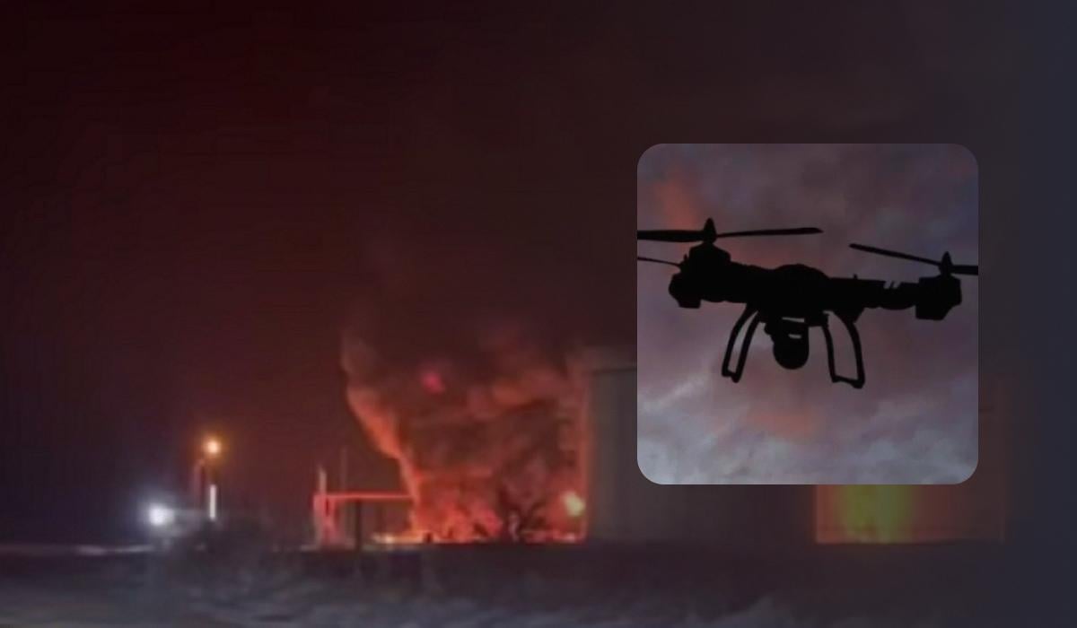 Беспилотники ударили по нефтебазам в двух областях РФ