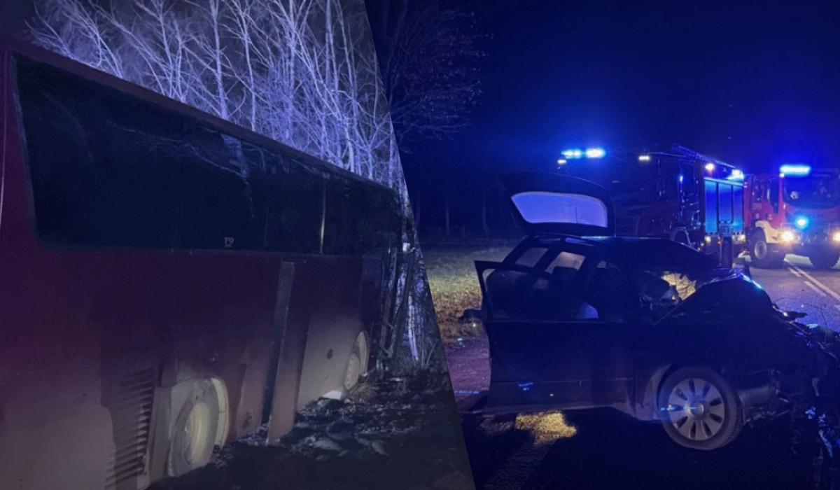 Водитель выехал на встречную полосу: в Польше автобус с 26 украинцами попал в ДТП