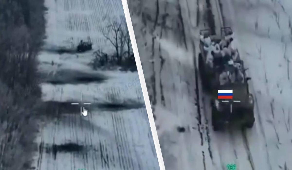 В Запорожье россияне отправили на штурм “Урал-кабриолет” с пехотой (видео)