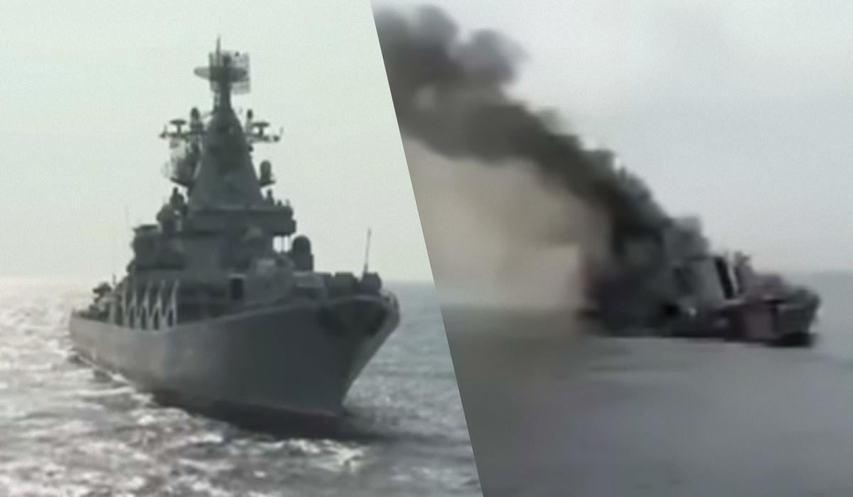 В РФ случайно признали подтопление крейсера “Москва”, но впоследствии удалили заявление, – CNN