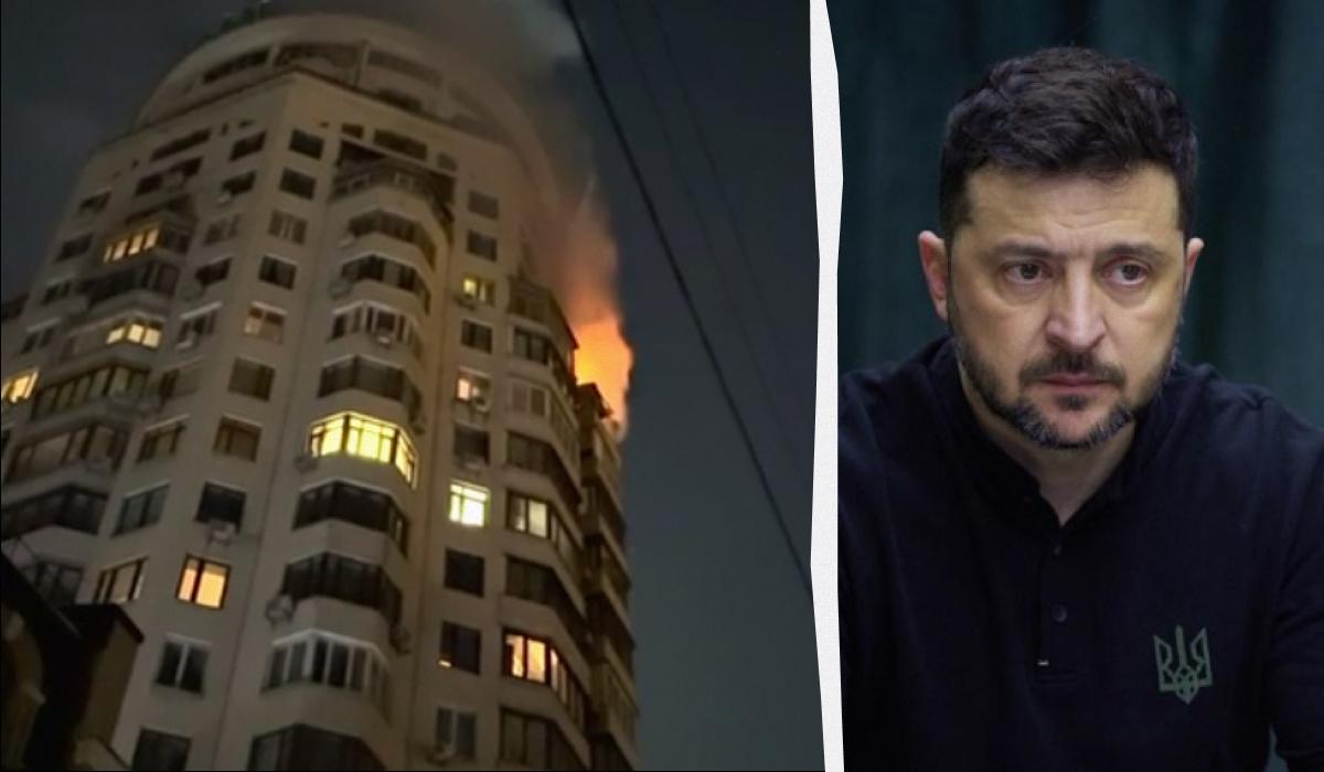 РФ запустила более 500 дронов и ракет: Зеленский показал последствия ночных ударов по Украине