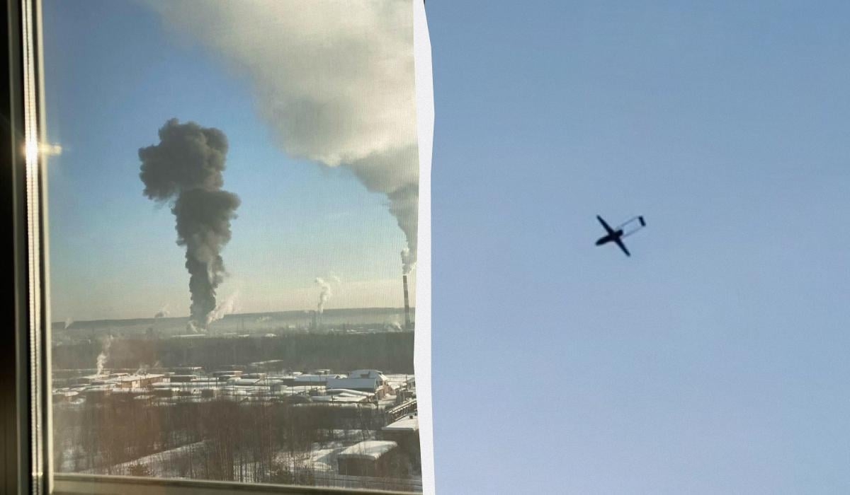 Дроны “Лютый” атаковали НПЗ в 1700 километрах от Украины (видео)