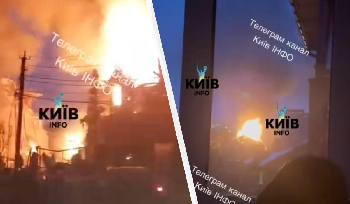 Россия массированно атаковала Киев и область: горят дома (видео)
