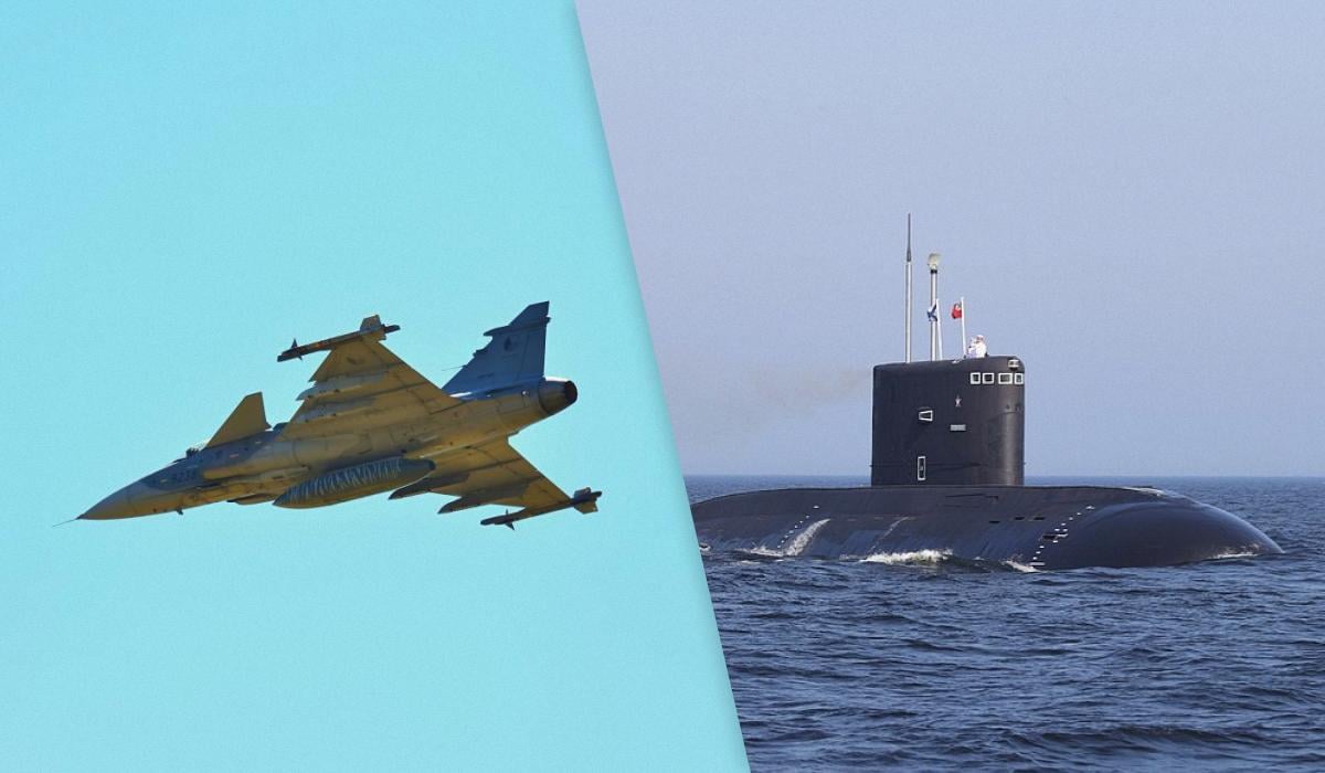 Шведские истребители Gripen перехватили российскую подлодку класса “Кило”