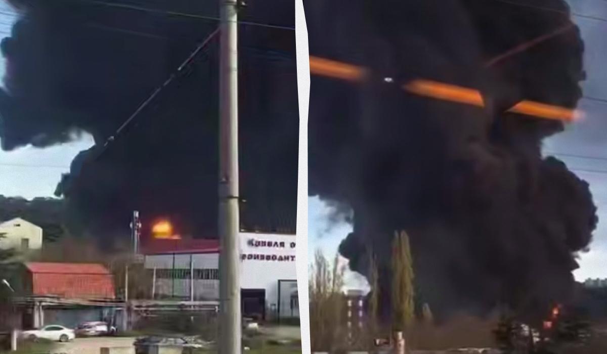 Россияне уже вторые сутки тушат пожар в порту Туапсе после украинских ударов, – Reuters