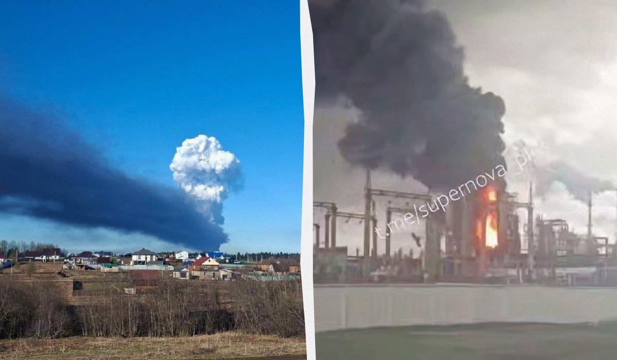 Дроны атаковали нефтяные объекты в Перми, в городе объявляли химическую опасность