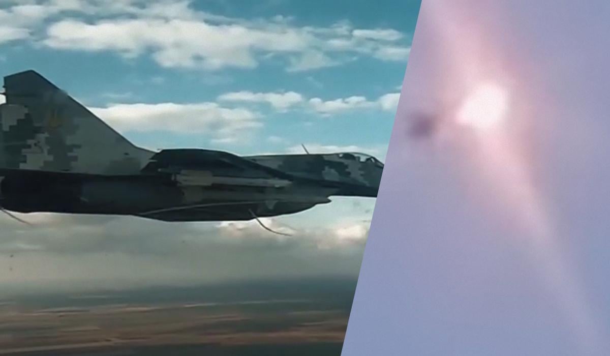 Дети из Ровенской области сняли, как МиГ-29 сбивает “Шахед”: пилот рассказал подробности воздушного боя