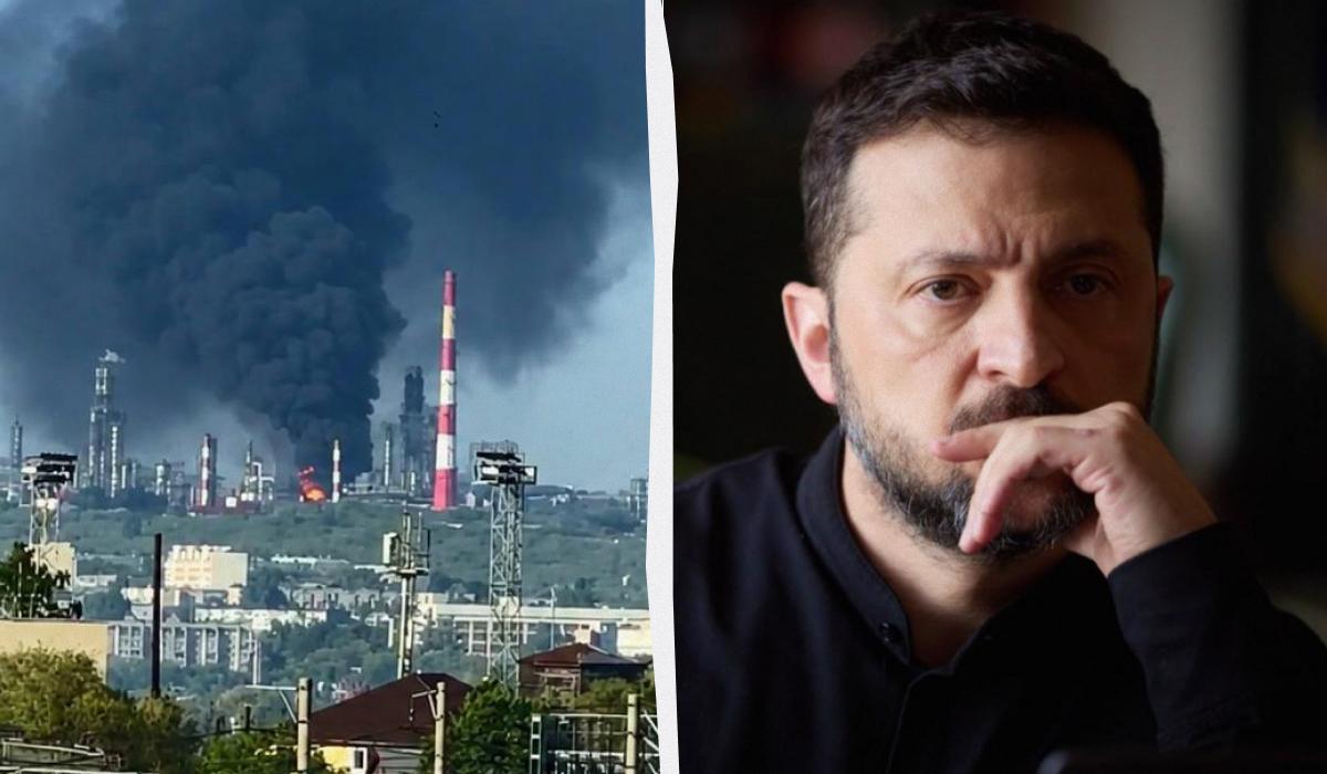В 800 км от Украины: Зеленский и ВСУ подтвердили поражение Сизранского НПЗ