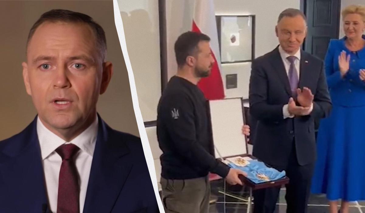 Навроцкий хочет лишить Зеленского высшей награды Польши: в чём причина