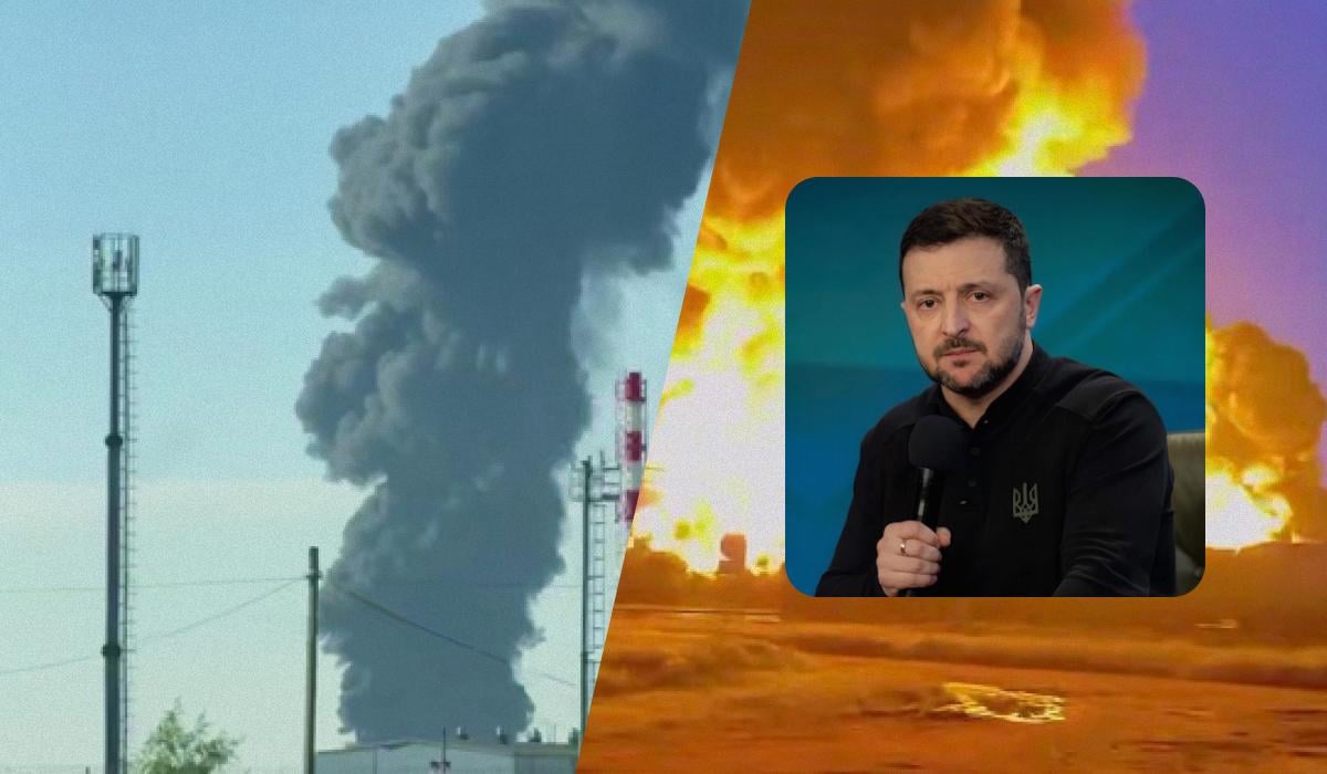 Дроны ударили по арсеналам ВМФ России и базе в Кронштадте, — Зеленский (видео)