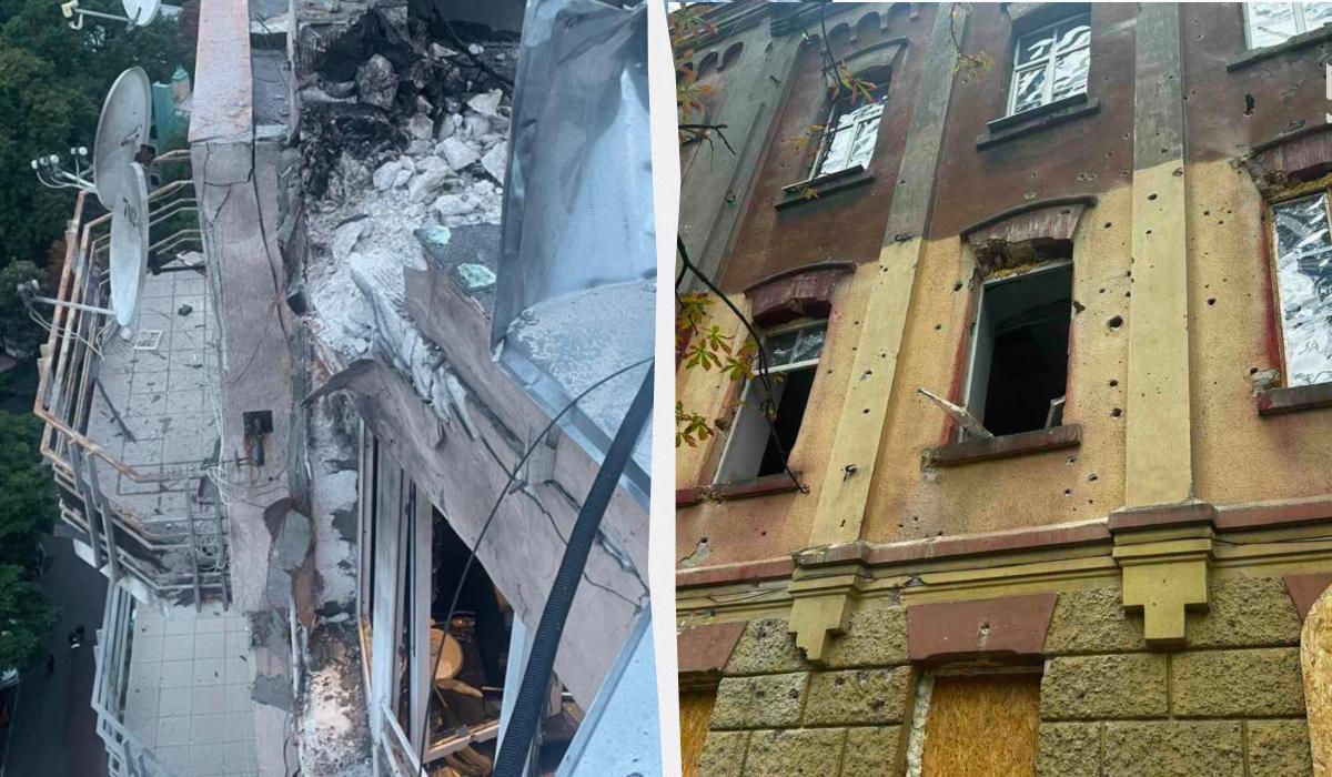 Одесса более 7 часов находилась под массированной атакой: в городе разрушения и пожары